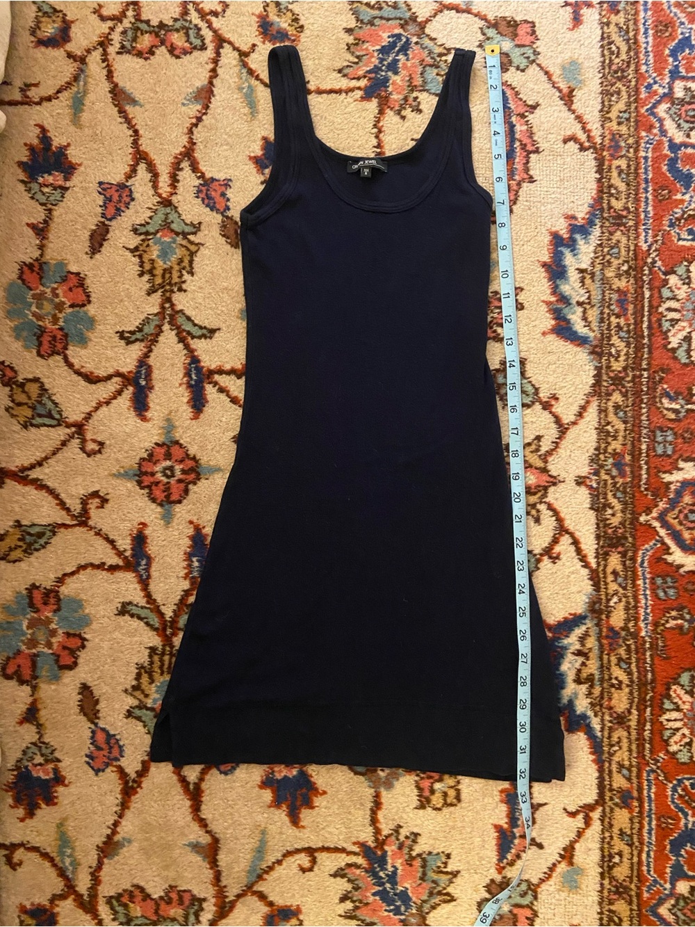 Crown Jewel Navy Blue Knit Bodycon Mini Dress S - Picture 4 of 6